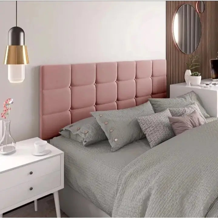 Cabeceira de Cama Box Modular - Califa - Suede - Solteiro e Casal "Poli Lar"