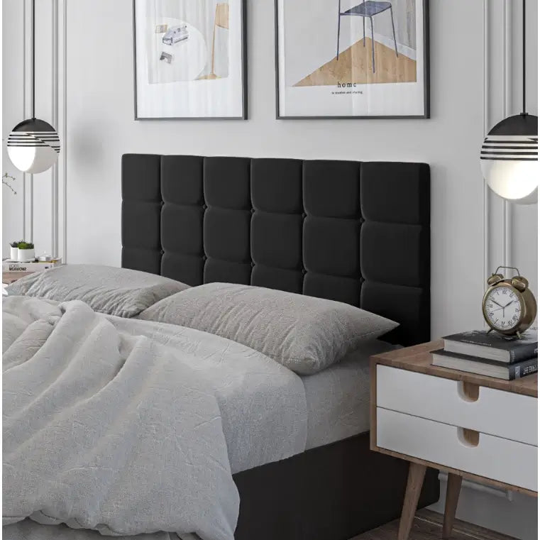 Cabeceira de Cama Box Modular - Califa - Suede - Solteiro e Casal "Poli Lar"