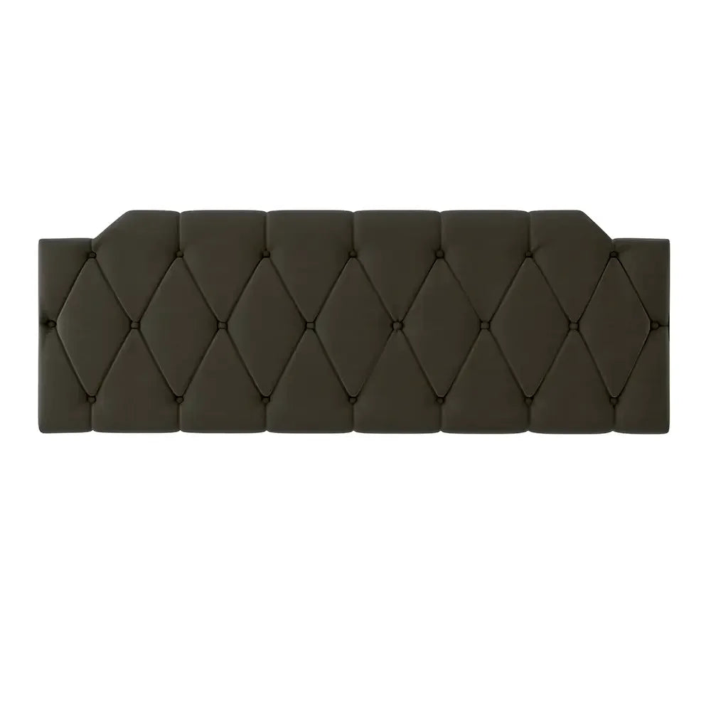 Cabeceira de Cama Box Casal Bruna "Poli Lar" Suede - Medidas: (1.40mts/1.60mts)
