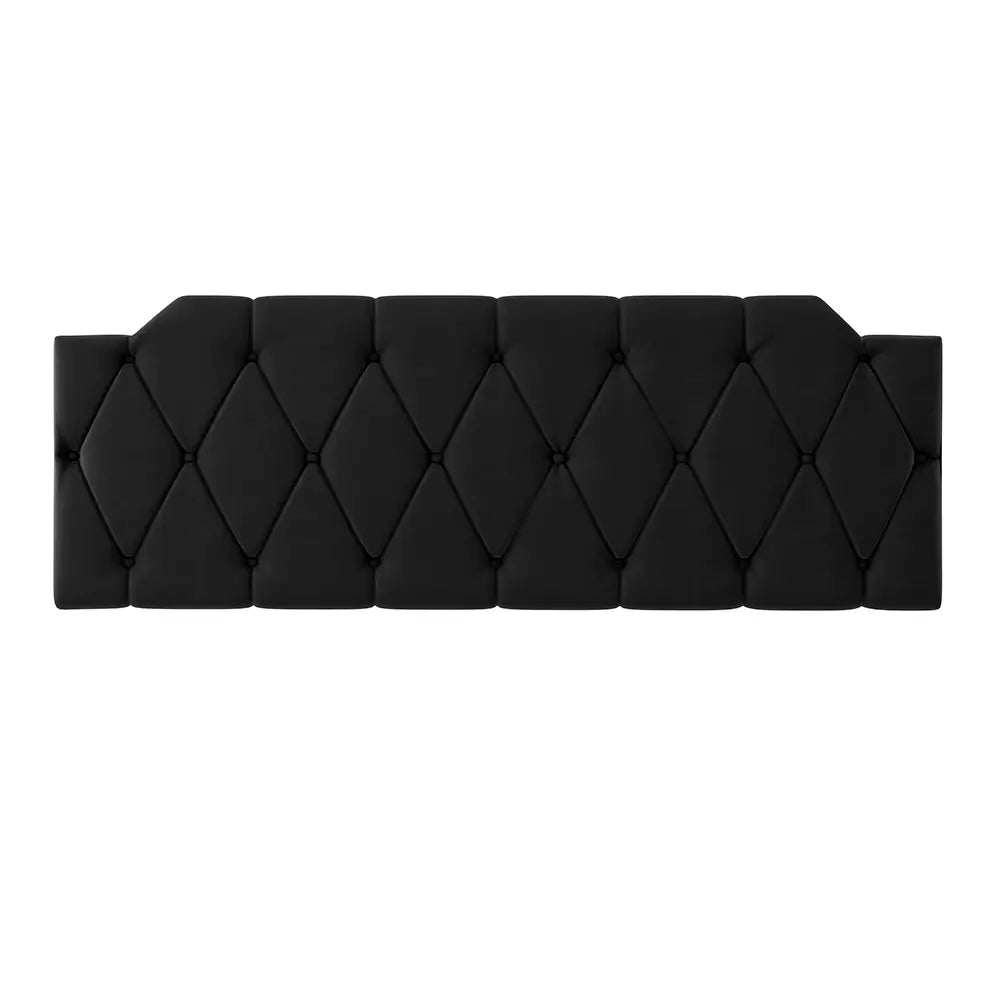 Cabeceira de Cama Box Casal Bruna "Poli Lar" Suede - Medidas: (1.40mts/1.60mts)