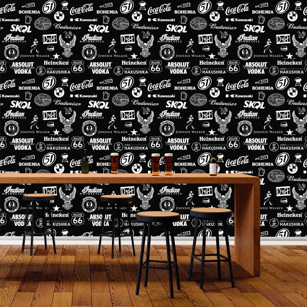 Papel de Parede Área Gourmet Cantinho do Churrasco "Poli Lar"