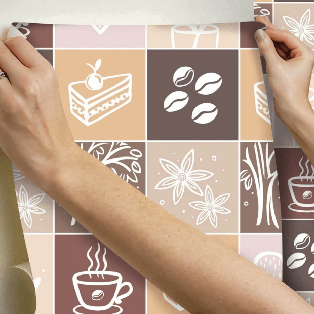 Papel de Parede 3D Cantinho do Café "Poli Lar" Desing Moderno e Inovador