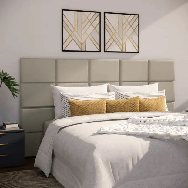 Cabeceira Modular "Poli Lar". Encosto Almofadado para Camas de Solteiro, Casal, Queem e King.