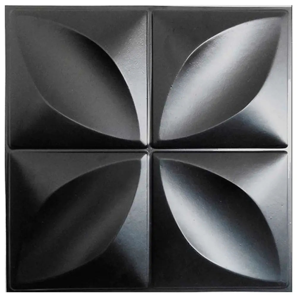 Kit de Placas Decorativas Pétalas 3D em PVC "Poli Lar" 25X25cm Revestimentos de Parede