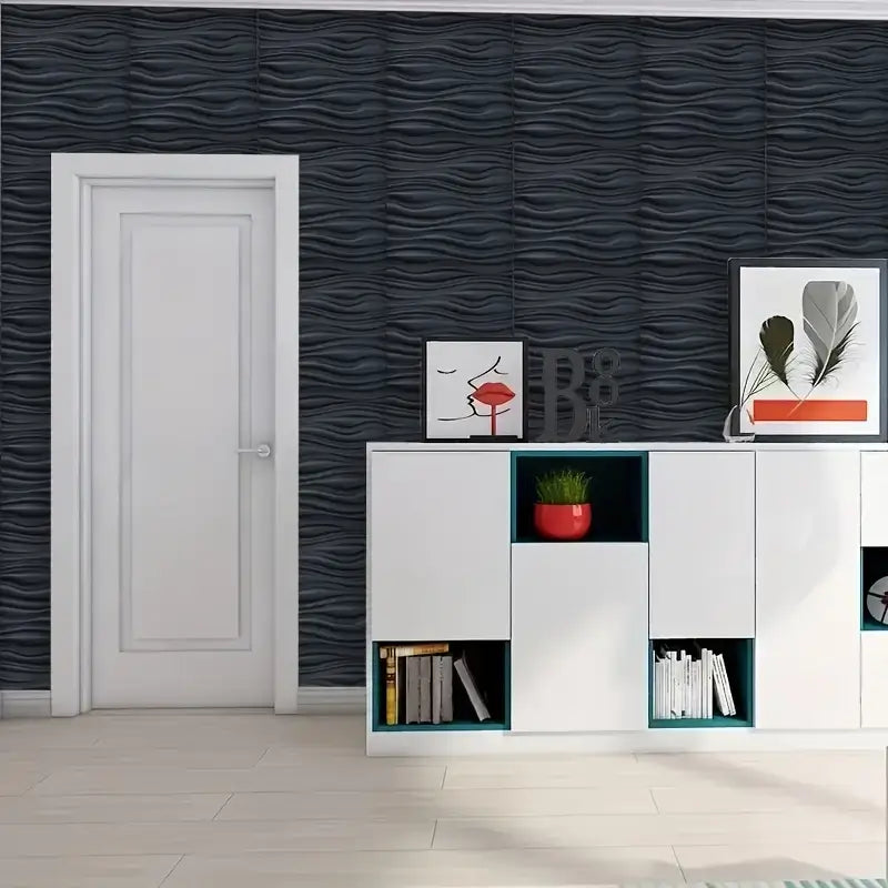 Kit Placas de Parede 3D Modelo Sahara "Poli Lar" 50x50cm