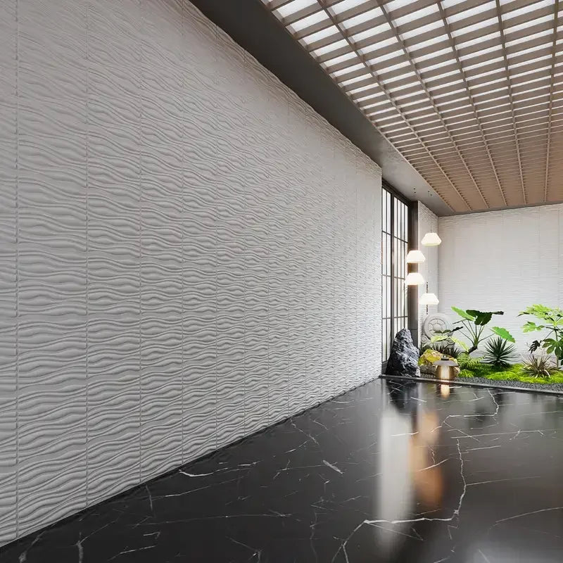 Kit Placas de Parede 3D Modelo Sahara "Poli Lar" 50x50cm