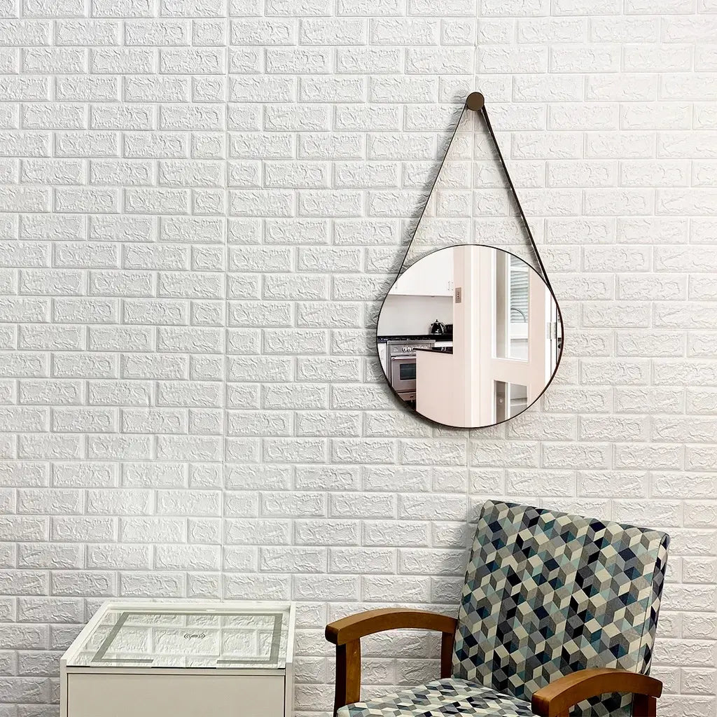 Placa de Parede 3D Alto Relevo Formato Tijolinho "Poli Lar"