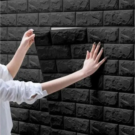 Placa de Parede 3D Alto Relevo Formato Tijolinho "Poli Lar"