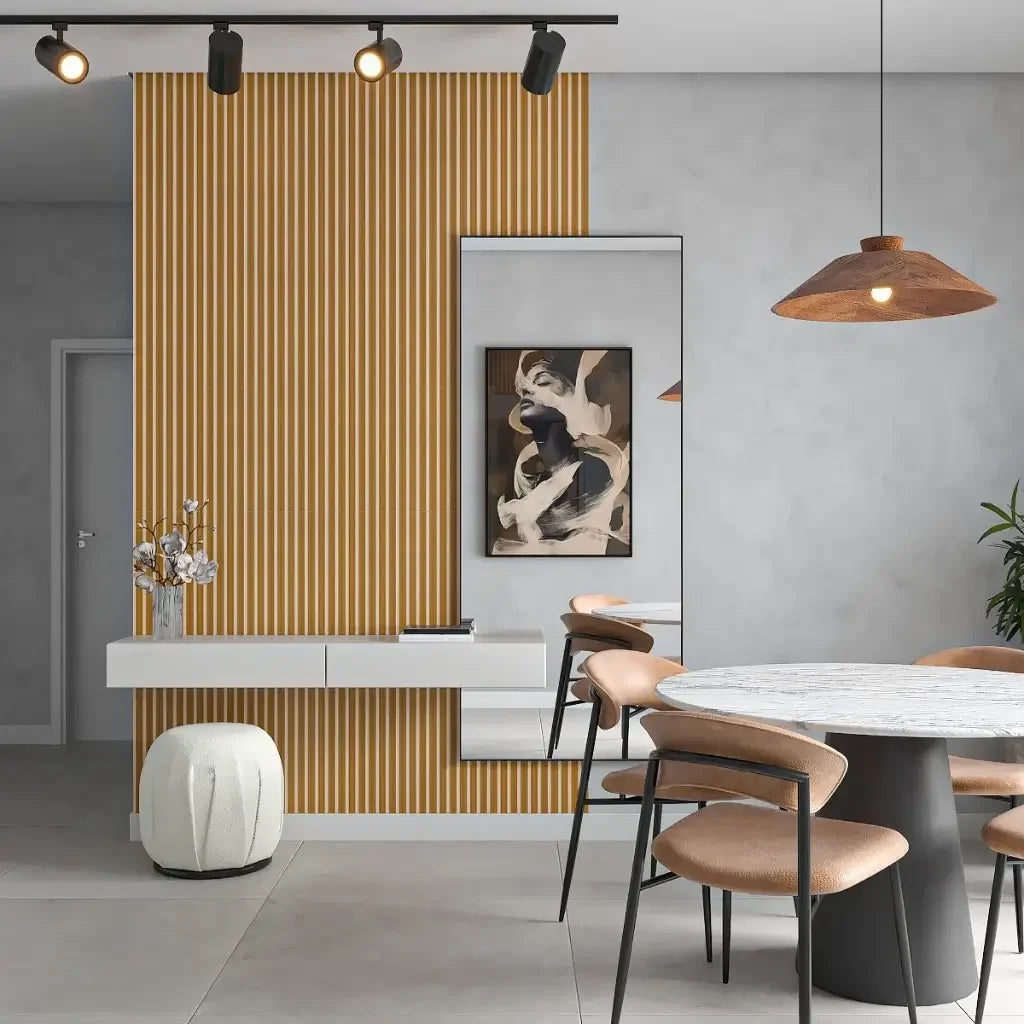 Kit de Revestimento Ripado Decorativo em MDF "Poli Lar"