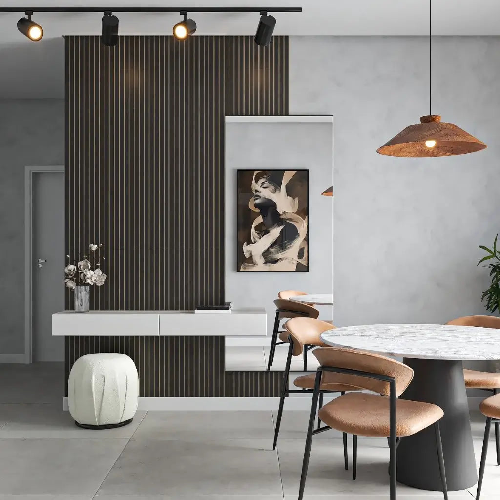 Kit de Revestimento Ripado Decorativo em MDF "Poli Lar"