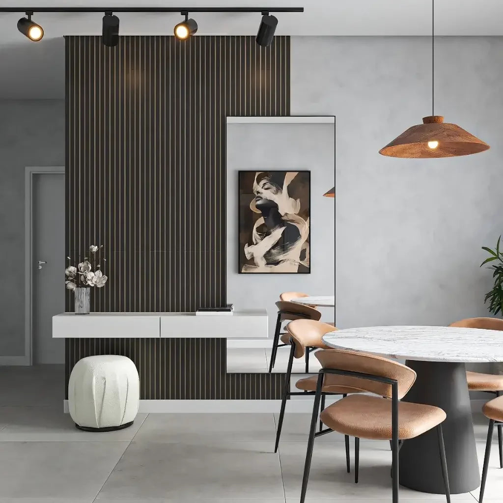 Kit de Revestimento Ripado Decorativo em MDF "Poli Lar"