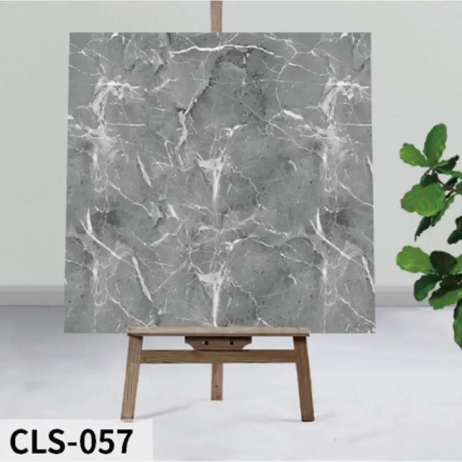 Kit de Placas Mármore Vinílico Adesivo "Poli Lar" (Decoração de Paredes 0.60cm X 0.30cm)