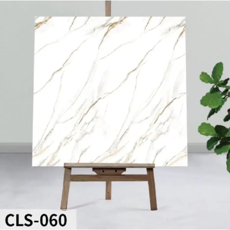 Kit de Placas Mármore Vinílico Adesivo "Poli Lar" (Decoração de Paredes 0.60cm X 0.30cm)