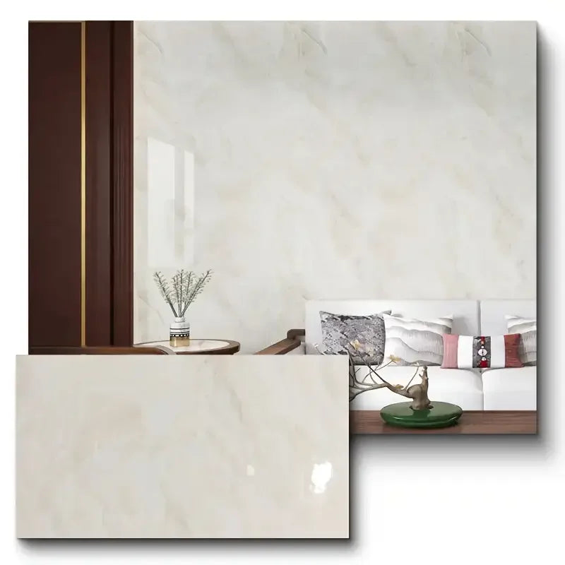 Kit de Placas Mármore Vinílico Adesivo "Poli Lar" (Decoração de Paredes 0.60cm X 0.30cm)