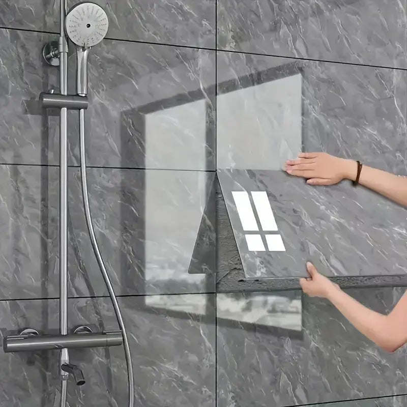 Kit de Placas Mármore Vinílico Adesivo "Poli Lar" (Decoração de Paredes 0.60cm X 0.30cm)