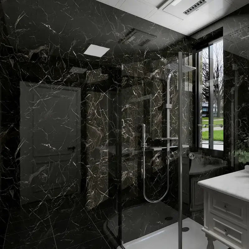 Kit de Placas Mármore Vinílico Adesivo "Poli Lar" (Decoração de Paredes 0.60cm X 0.30cm)