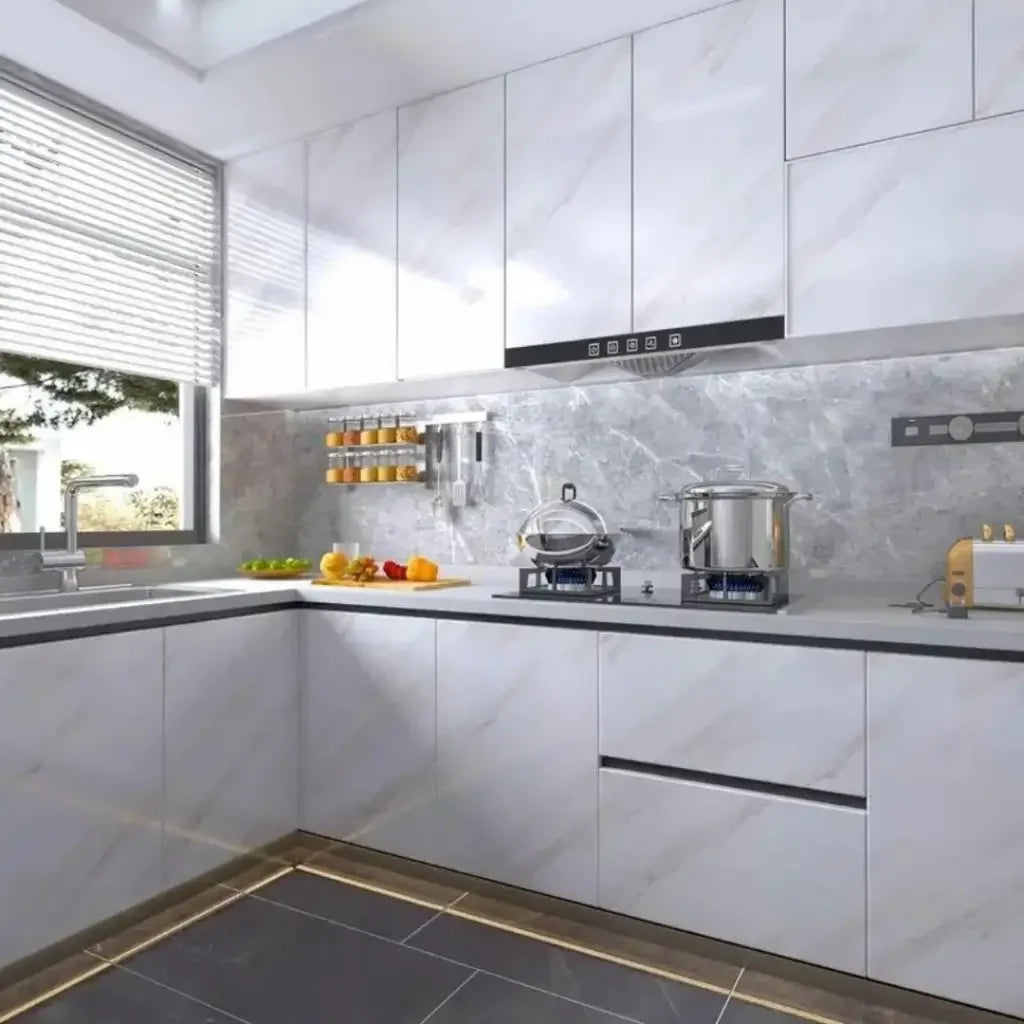 Papel de Parede 3D Marmorizado "Poli Lar"