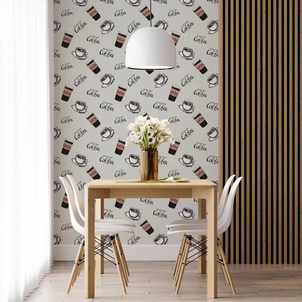 Papel de Parede 3D Cantinho do Café "Poli Lar" Transformando Ambientes.