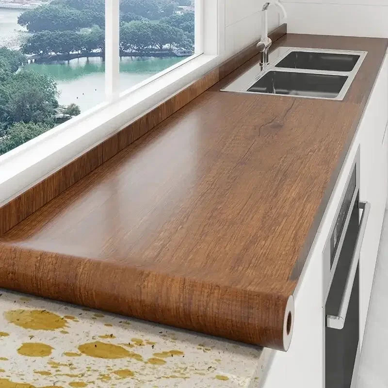 Papel de Parede 3D Madeira "Poli Lar"