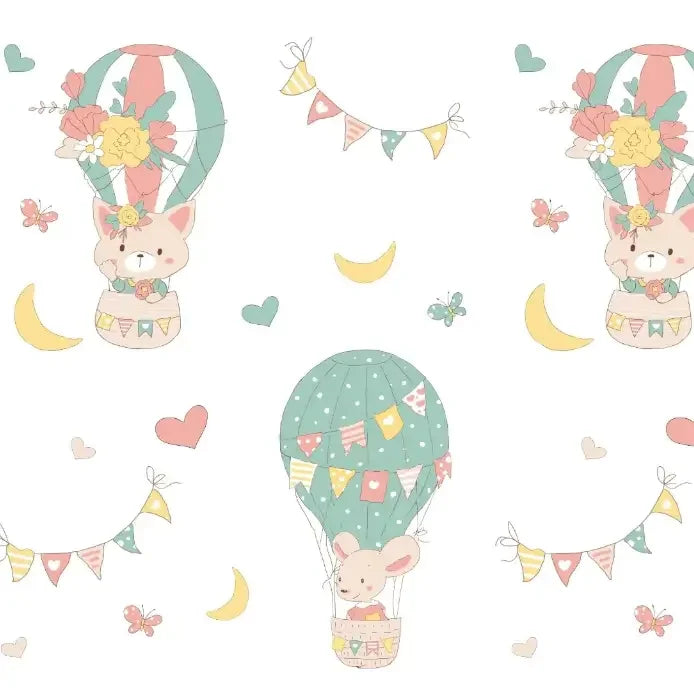 Papel de Parede Infantil 3D "Poli Lar" Estampas Modernas e Variadas