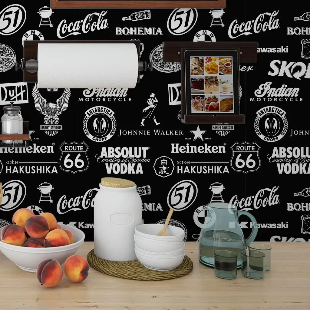 Papel de Parede Área Gourmet Cantinho do Churrasco "Poli Lar"