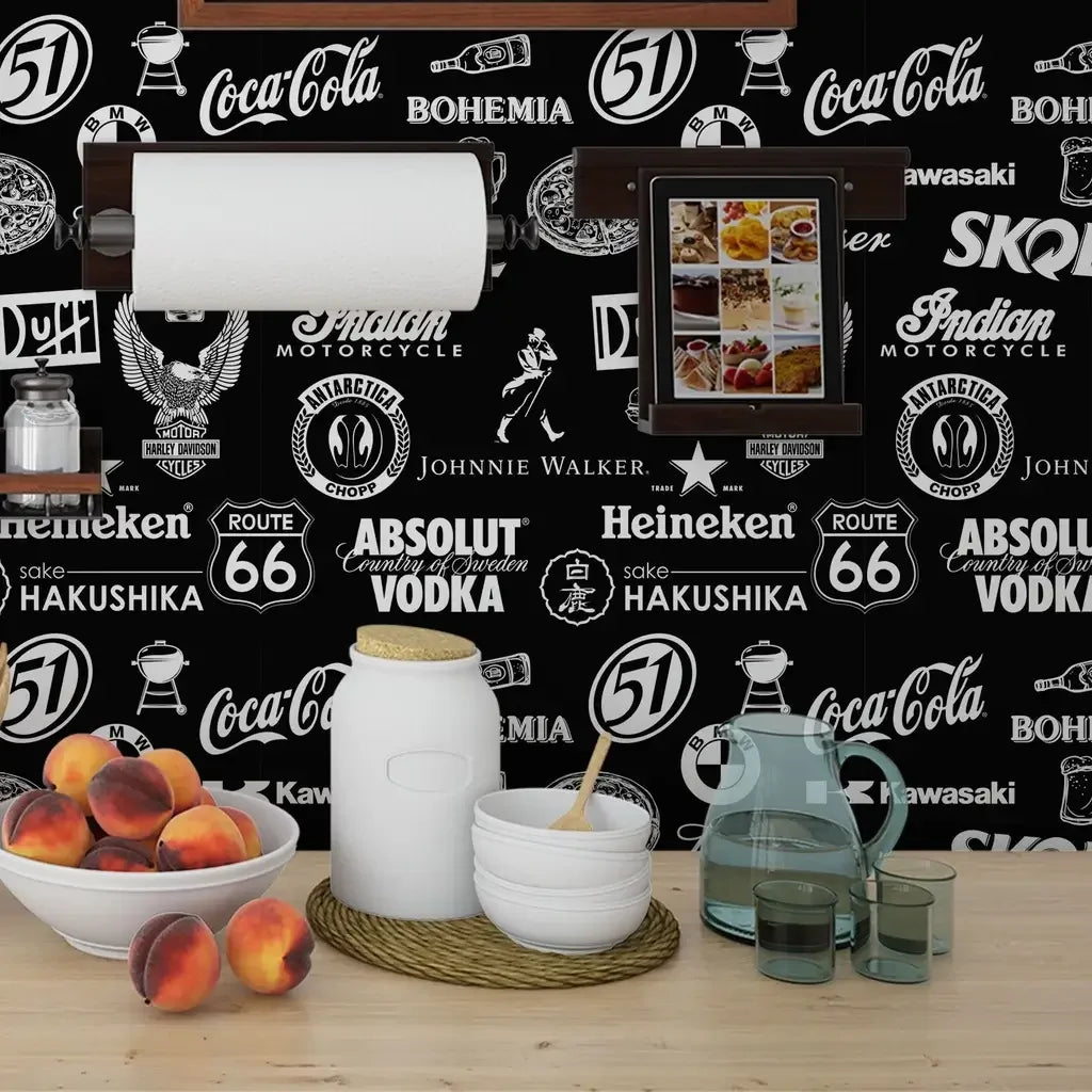 Papel de Parede Área Gourmet Cantinho do Churrasco "Poli Lar"