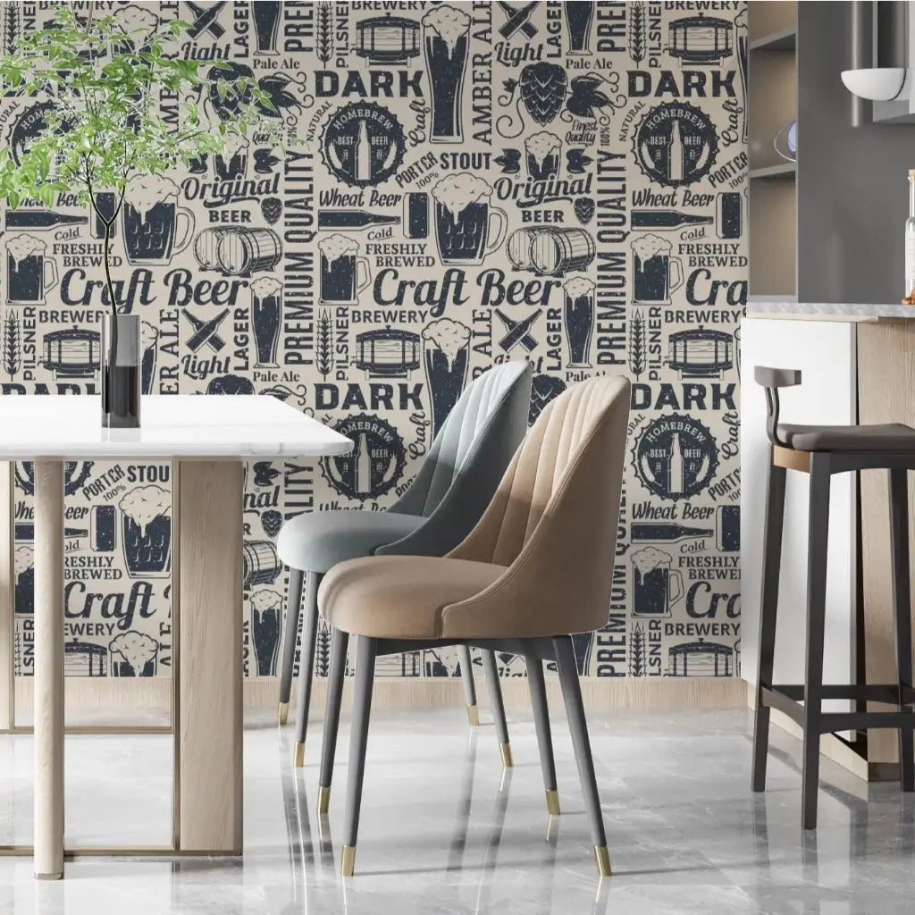 Papel de Parede Área Gourmet Lounge Beer "Poli Lar"