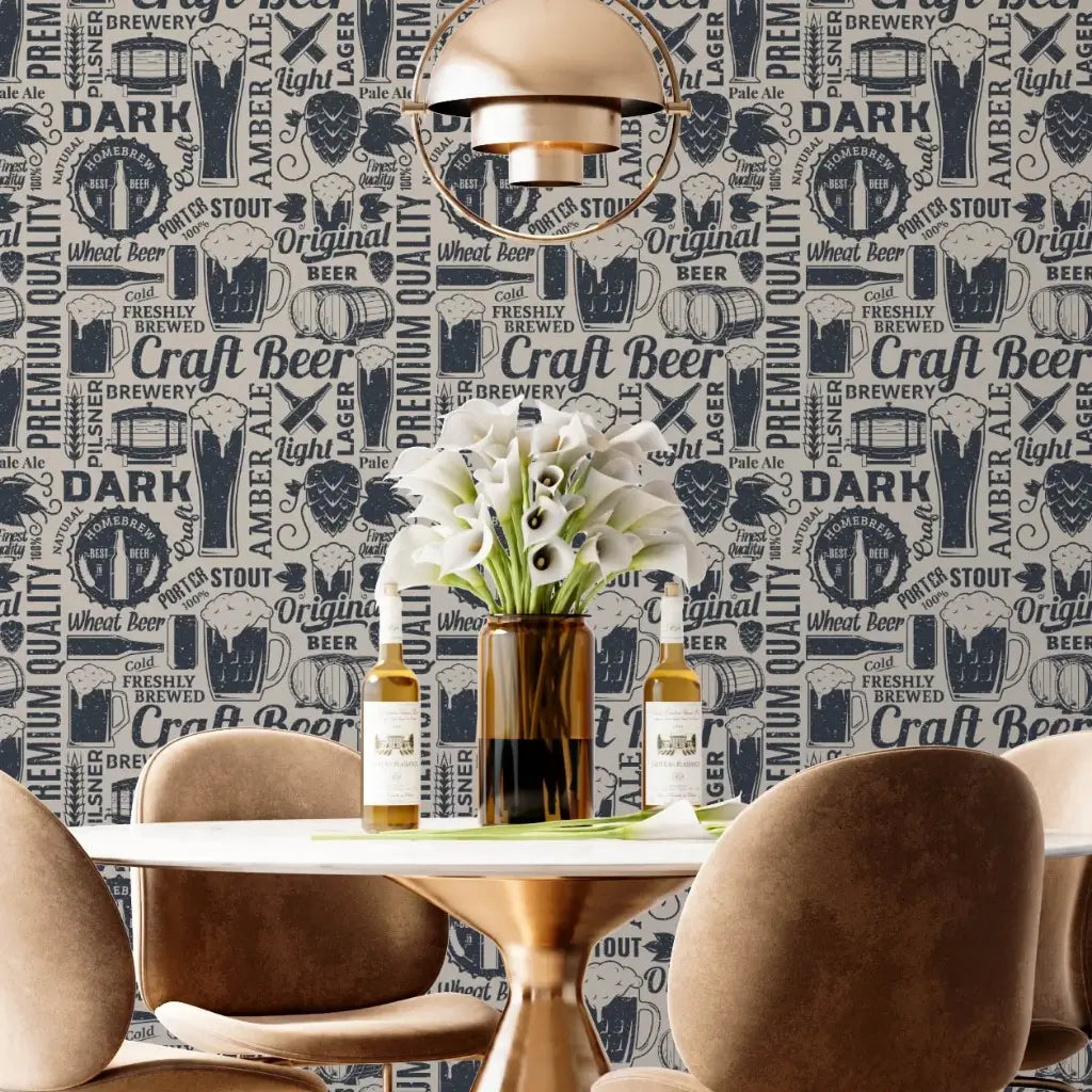 Papel de Parede Área Gourmet Lounge Beer "Poli Lar"