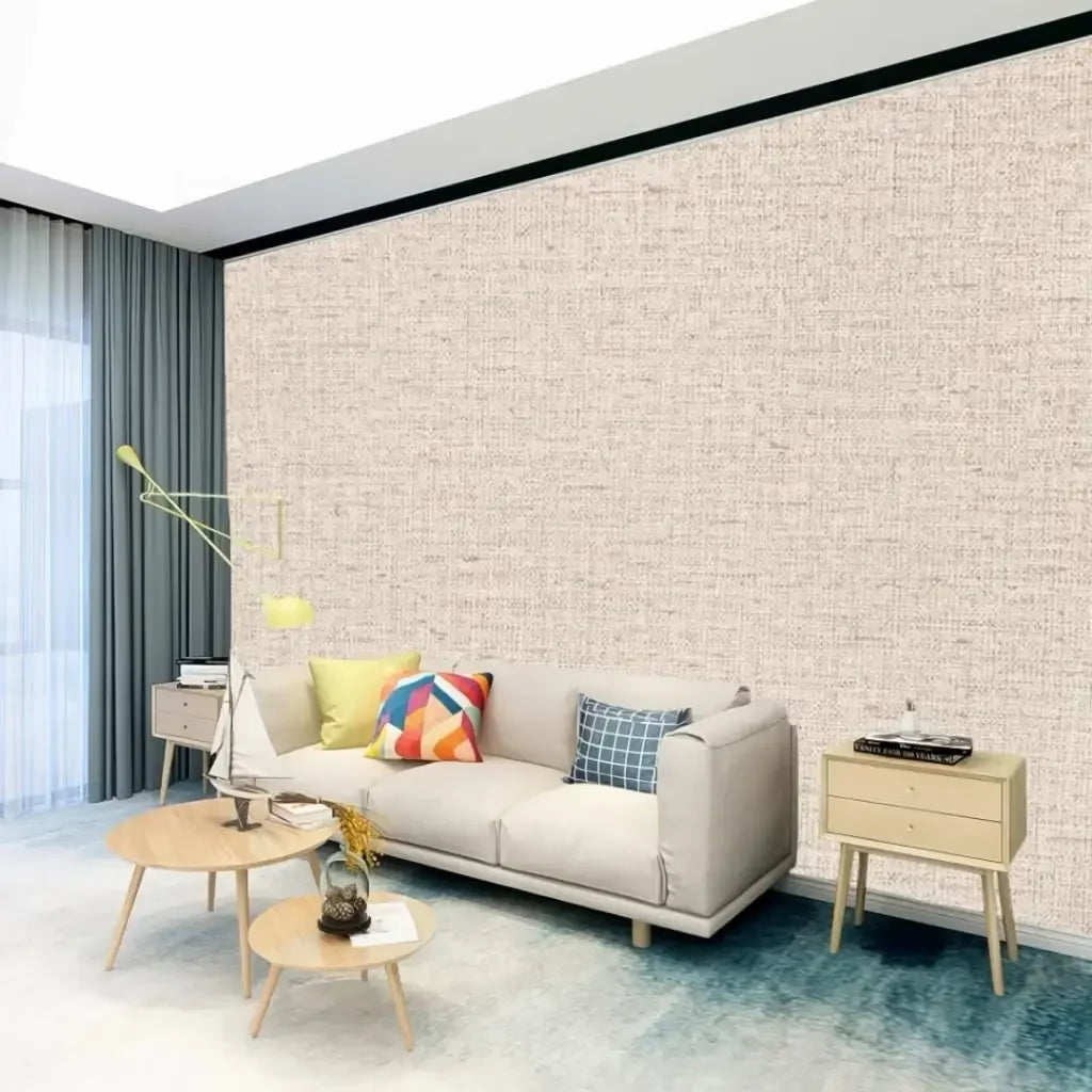 Papel de Parede 3D linho Texturizado "Poli Lar"