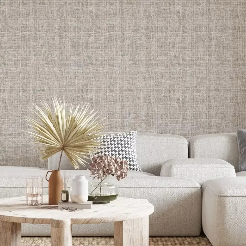 Papel de Parede 3D linho Texturizado "Poli Lar"