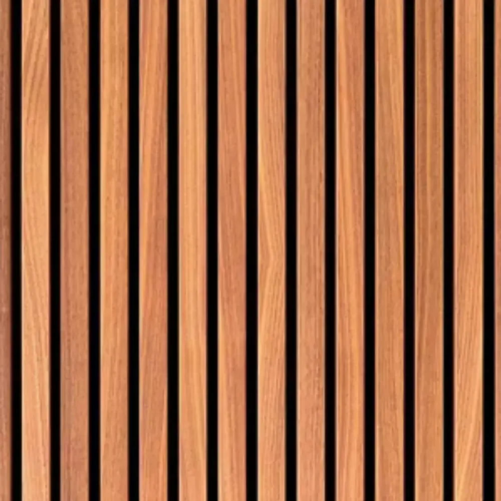 Papel de Parede Ripado Madeira 3D Auto Colante "Poli Lar"