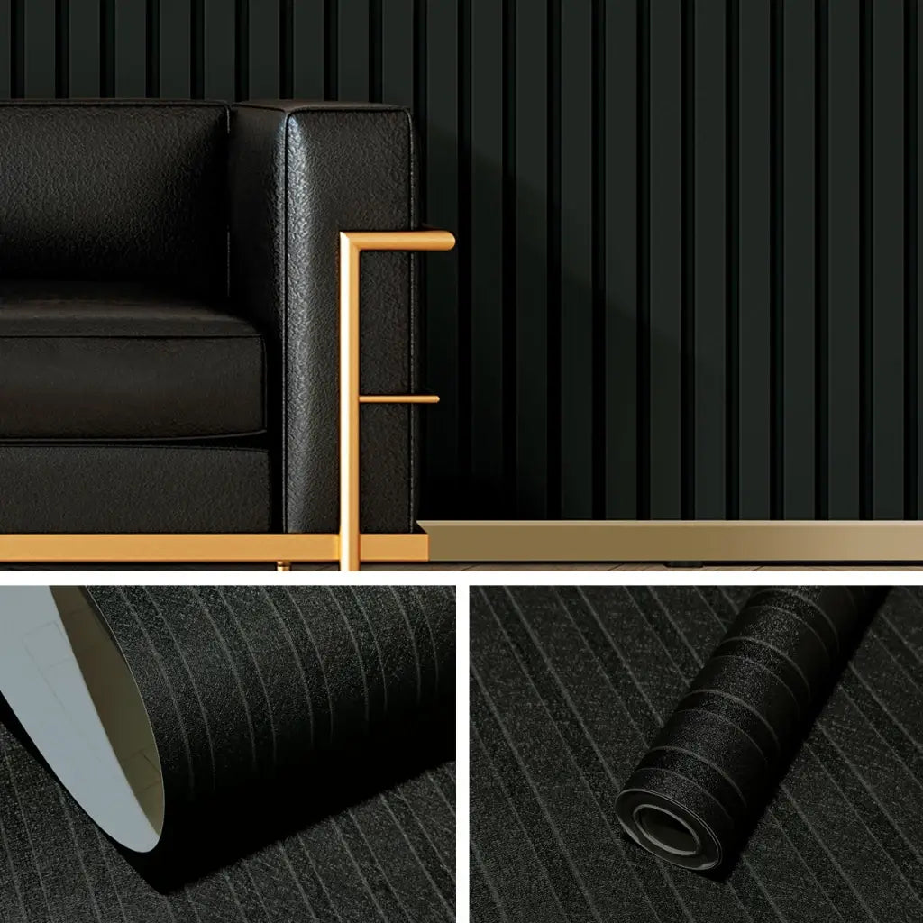 Papel de parede Ripado 3D - Cores Foscas Exclusivas - "Poli Lar"