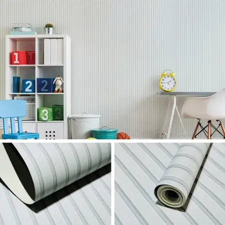 Papel de parede Ripado 3D - Cores Foscas Exclusivas - "Poli Lar"