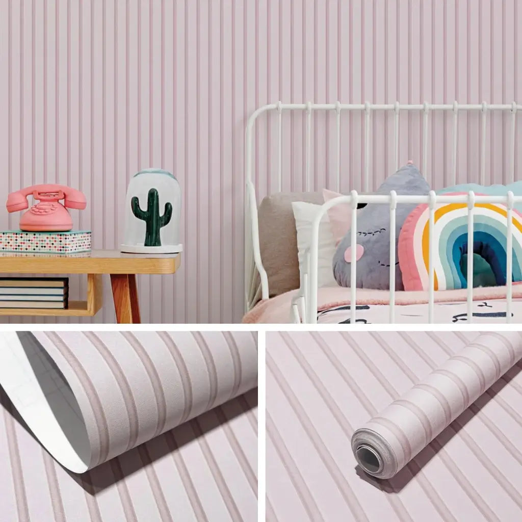 Papel de parede Ripado 3D - Cores Foscas Exclusivas - "Poli Lar"