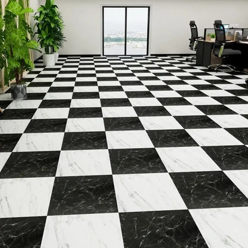 Piso de Porcelanato Vinilico Mármore PVC Super Brilho (Varias Cores e Estampas Diferentes) 50X50 "Poli Lar"