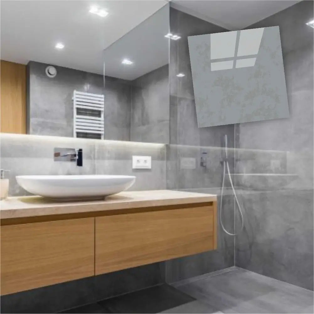 Piso de Porcelanato Vinilico Mármore PVC Super Brilho (Varias Cores e Estampas Diferentes) 50X50 "Poli Lar"