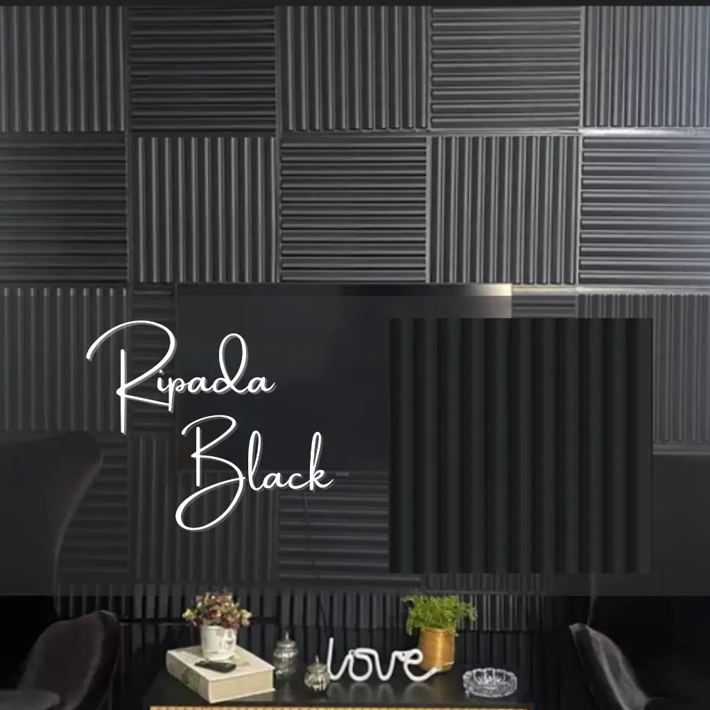 Placas de Parede 3D Kit Hungria Ripado 50X50 "Poli Lar"