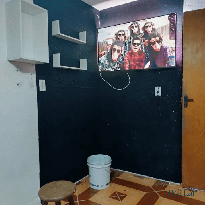 Papel de Parede Líquido Efeito 3D (Black Premium) "Poli Lar"