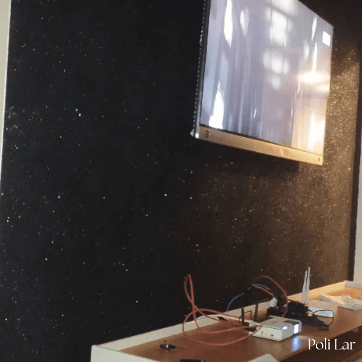 Papel de Parede Líquido Efeito 3D (Black Premium) "Poli Lar"