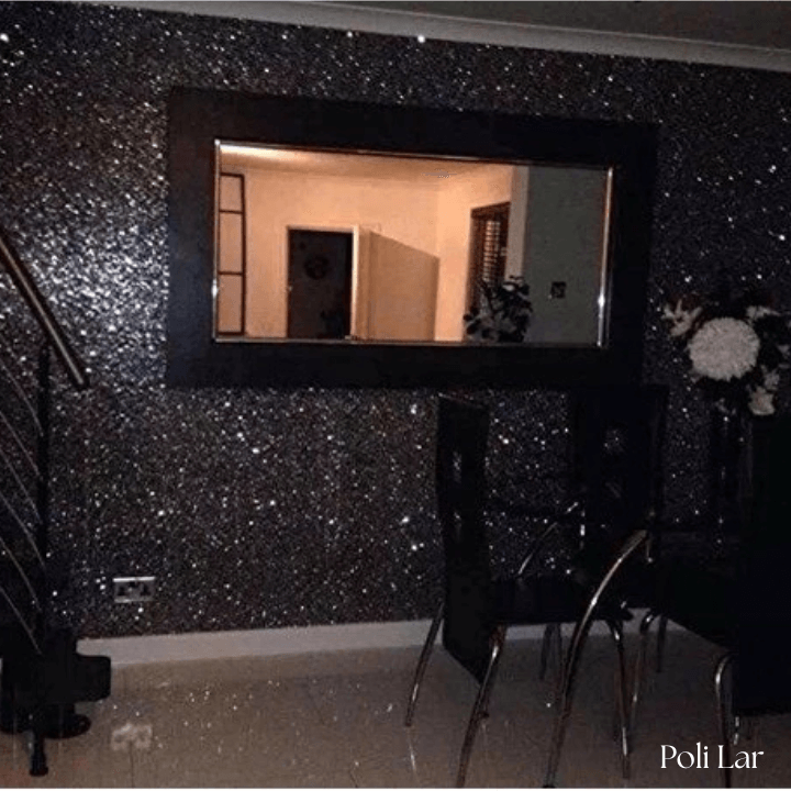 Papel de Parede Líquido Efeito 3D (Black Premium) "Poli Lar"