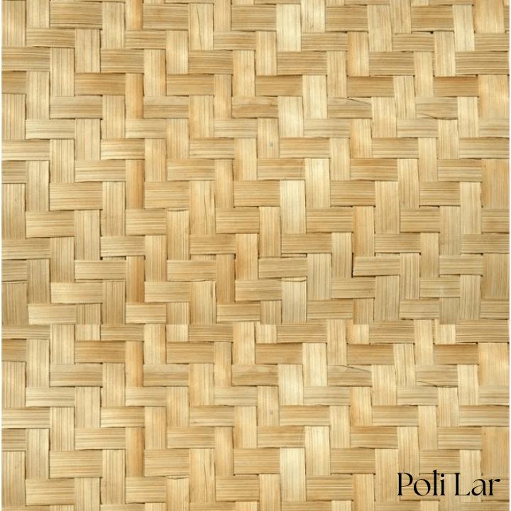 Papel de Parede 3D Palha Trançada "Poli Lar" Exuberância & Realismo em sua Parede