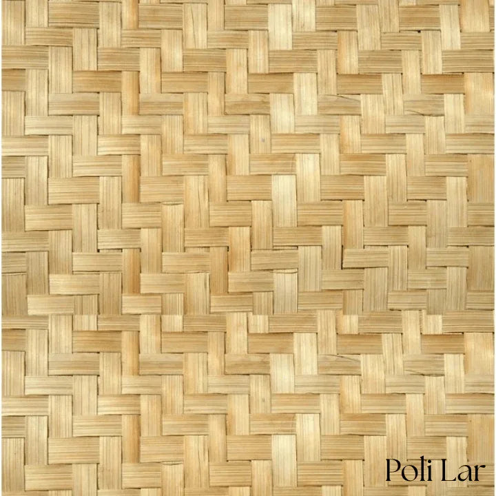 Papel de Parede 3D Palha Trançada "Poli Lar" Exuberância & Realismo em sua Parede