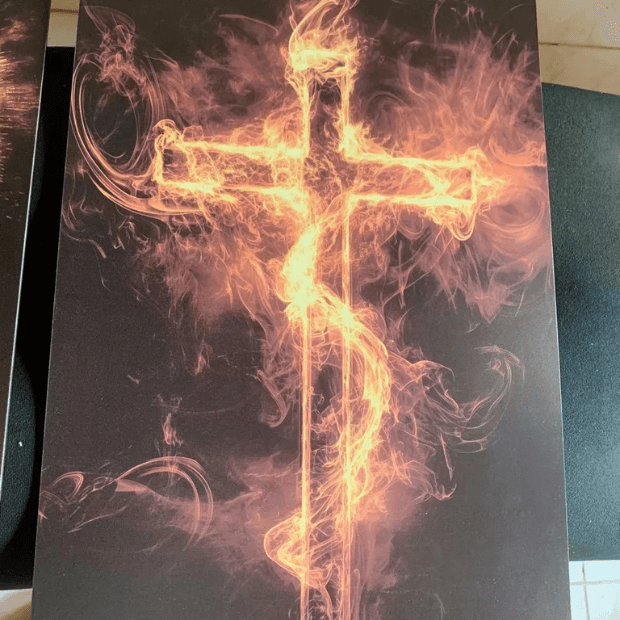 Quadros Decorativos Religiosos (Salmo 91, Jesus Cristo e Cruz Sagrada) da "Poli Lar"