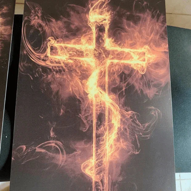 Quadros Decorativos Religiosos (Salmo 91, Jesus Cristo e Cruz Sagrada) da "Poli Lar"