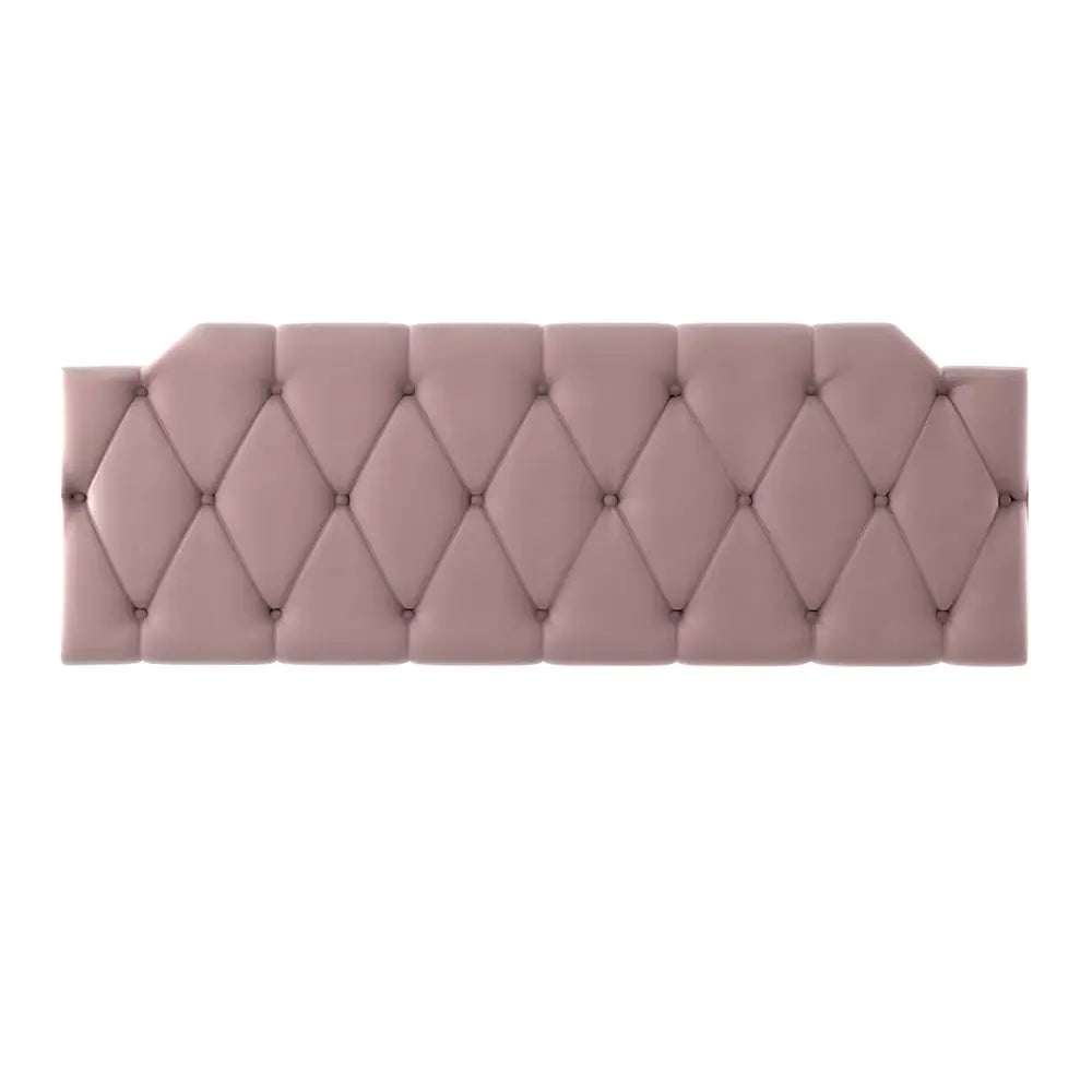 Cabeceira de Cama Box Casal Bruna "Poli Lar" Suede - Medidas: (1.40mts/1.60mts)