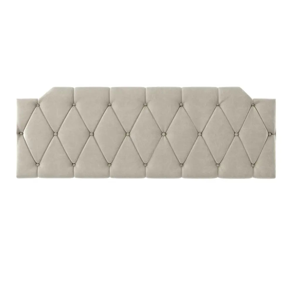 Cabeceira de Cama Box Casal Bruna "Poli Lar" Suede - Medidas: (1.40mts/1.60mts)