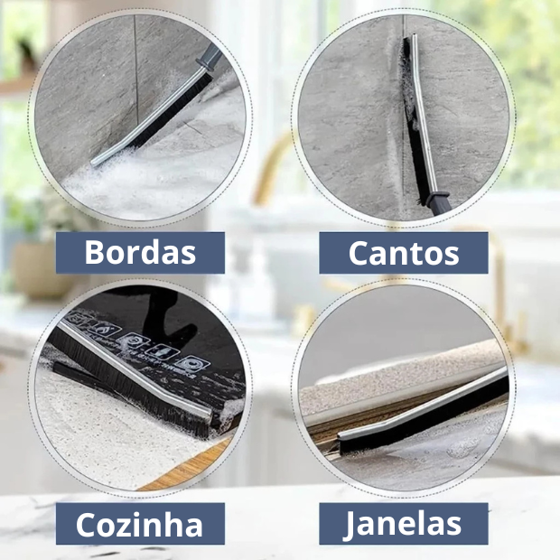 Escova de Limpeza Multiuso para - Cantos e Fendas - "Poli Lar" [Compre 1 e Leve 3]