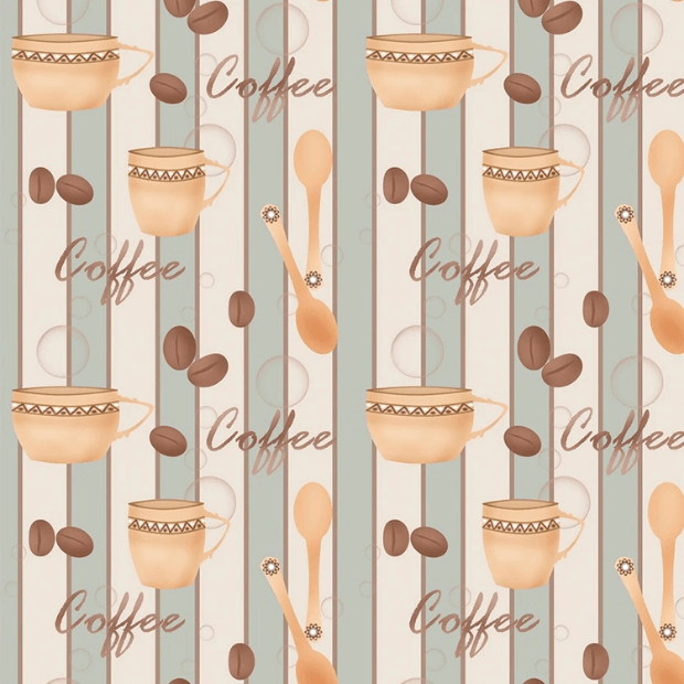 Papel de Parede 3D Cantinho do Café "Poli Lar"