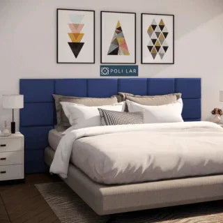 Cabeceira Modular "Poli Lar". Encosto Almofadado para Camas de Solteiro, Casal, Queem e King.