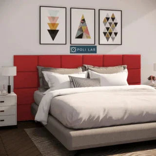 Cabeceira Modular "Poli Lar". Encosto Almofadado para Camas de Solteiro, Casal, Queem e King.